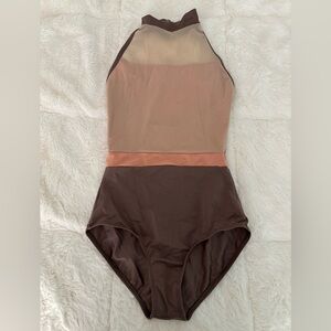Neutral Colored Mariia Crown Ballet Leotard